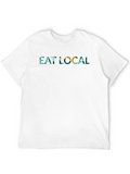 Eat Local Black Graphic Tee