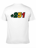 +251 Ethiopia Country Code Black T-Shirt