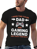 Dad Gaming Legend T-Shirt - Gamer Dad Gift