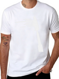 Mens Black T-Shirt with Mascara Brush Graphic