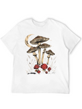 Mushroom Moon Graphic Tee - Black