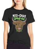Moo-chas Grass-ias Cow Graphic Tee