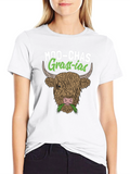 Moo-chas Grass-ias Cow Graphic Tee