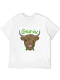 Moo-chas Grass-ias Cow Graphic Tee