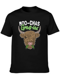 Moo-chas Grass-ias Cow Graphic Tee