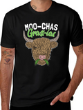 Moo-chas Grass-ias Cow Graphic Tee