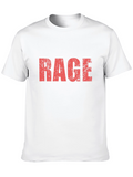 RAGE Graphic T-Shirt - Distressed Red Print