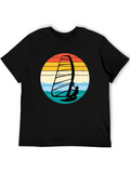 Retro Windsurfer Graphic T-Shirt