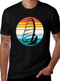Retro Windsurfer Graphic T-Shirt