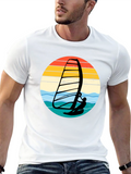 Retro Windsurfer Graphic T-Shirt
