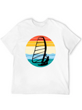 Retro Windsurfer Graphic T-Shirt