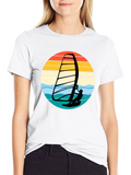 Retro Windsurfer Graphic T-Shirt