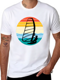 Retro Windsurfer Graphic T-Shirt