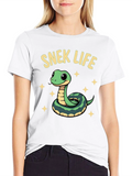 Snek Life T-Shirt - Cute Snake Cartoon Tee
