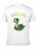 Snek Life T-Shirt - Cute Snake Cartoon Tee