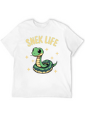 Snek Life T-Shirt - Cute Snake Cartoon Tee