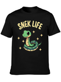 Snek Life T-Shirt - Cute Snake Cartoon Tee