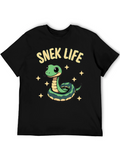 Snek Life T-Shirt - Cute Snake Cartoon Tee