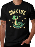 Snek Life T-Shirt - Cute Snake Cartoon Tee