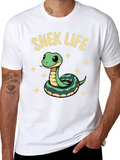 Snek Life T-Shirt - Cute Snake Cartoon Tee