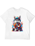 Cool Dog T-Shirt - Husky Graphic Tee