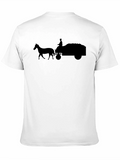Silhouette Horse & Cart Black T-Shirt