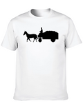 Silhouette Horse & Cart Black T-Shirt