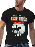 Best Rider Born in July T-Shirt