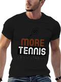 More Tennis Less Stress Graphic T-Shirt