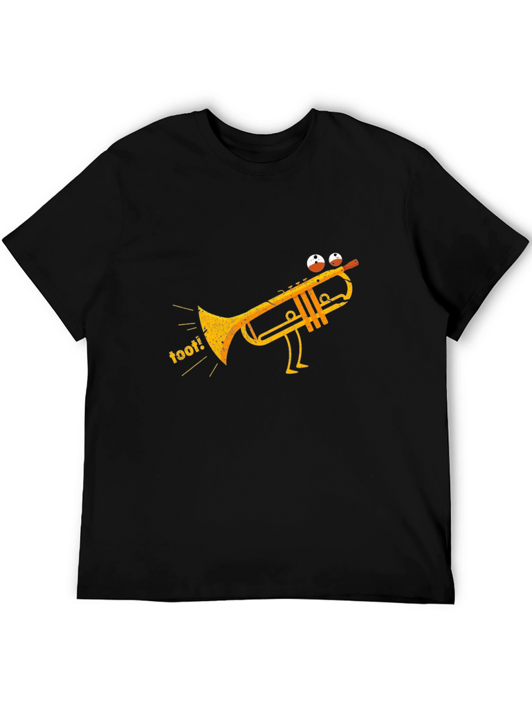 Funny Trumpet T-Shirt - Musical Cartoon Design
