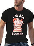 Im All Booked Cat T-Shirt