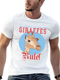 Giraffe Rule T-Shirt - Cool Animal Tee
