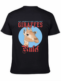 Giraffe Rule T-Shirt - Cool Animal Tee