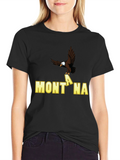 Montana Eagle Graphic T-Shirt - Classic Black
