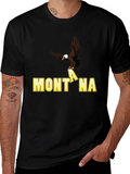 Montana Eagle Graphic T-Shirt - Classic Black