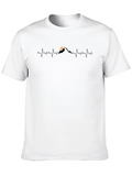 Mountain Heartbeat T-Shirt - Black Graphic Tee