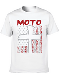 Moto USA Flag Graphic Tee - Black
