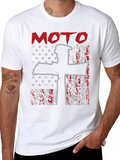 Moto USA Flag Graphic Tee - Black