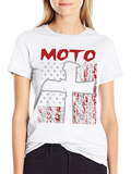 Moto USA Flag Graphic Tee - Black