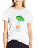 Alien Abduction Fast Food Graphic Tee