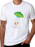 Alien Abduction Fast Food Graphic Tee