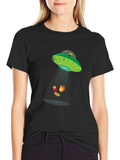 Alien Abduction Fast Food Graphic Tee