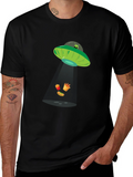 Alien Abduction Fast Food Graphic Tee
