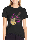 Mandolin Graphic Black T-Shirt