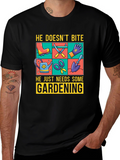 Gardening Tools Graphic T-Shirt