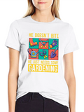 Gardening Tools Graphic T-Shirt