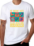 Gardening Tools Graphic T-Shirt