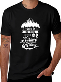 Nature & Hiking Black Graphic Tee