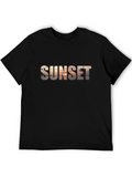 Sunset Graphic Black T-Shirt