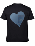 Denim Heart Pocket T-Shirt - Casual Wear